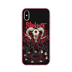 Slipknot – Чехол для iPhone X матовый с принтом купить