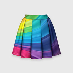 Радуга – Детская юбка-солнце 3D с принтом купить