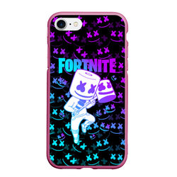 Fortnite Marshmello neon Фортнайт – Чехол для iPhone 7/8 матовый с принтом купить