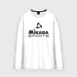 Mikasa sports – Мужской лонгслив oversize хлопок с принтом купить