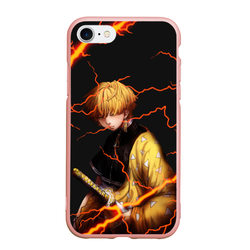 Kimetsu no Yaiba оранжевые молнии – Чехол для iPhone 7/8 матовый с принтом купить