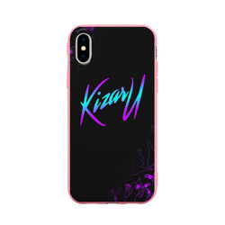 Кизару неон лого Kizaru neon – Чехол для iPhone X матовый с принтом купить