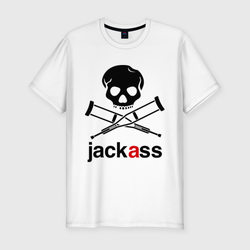 Jackass (Чудаки) – Мужская футболка хлопок Slim с принтом купить