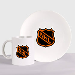 NHL – Набор: тарелка + кружка с принтом купить