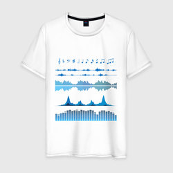 Атрибуты звукоинженера (2) – Мужская футболка хлопок с принтом купить со скидкой в -20%