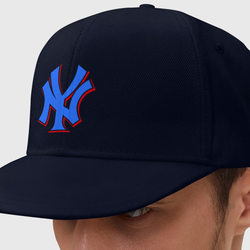 NY Yankees blue (3) – Кепка снепбек с прямым козырьком с принтом купить со скидкой в -20%