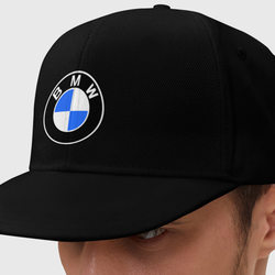 Logo BMW – Кепка снепбек с прямым козырьком с принтом купить со скидкой в -20%