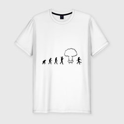 Эволюция после взрыва – Мужская футболка хлопок Slim с принтом купить