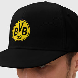 Borussia Dortmund – Кепка снепбек с прямым козырьком с принтом купить со скидкой в -20%