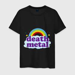 Rainbow death metal – Мужская футболка хлопок с принтом купить со скидкой в -20%