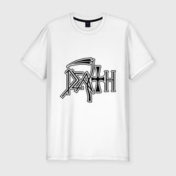 Death (смерть) – Мужская футболка хлопок Slim с принтом купить