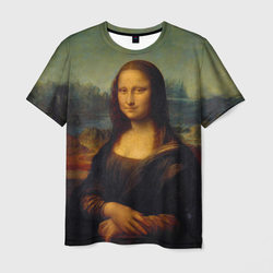 Леонардо да Винчи - Мона Лиза – Мужская футболка 3D с принтом купить со скидкой в -23%