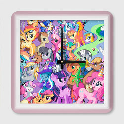 My Little Pony – Настенные часы квадратные с принтом купить