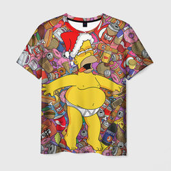 Обжора Гомер – Мужская футболка 3D с принтом купить со скидкой в -23%