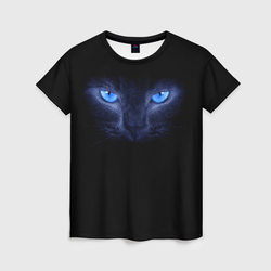 Кошка с голубыми глазами – Женская футболка 3D с принтом купить со скидкой в -26%