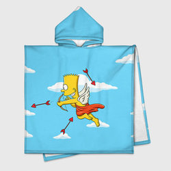 Барт амур – Детское полотенце-пончо с капюшоном 3D с принтом купить со скидкой в -16%