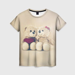 Lovely bears – Женская футболка 3D с принтом купить со скидкой в -26%