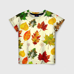 Осень – Детская футболка 3D с принтом купить со скидкой в -44%