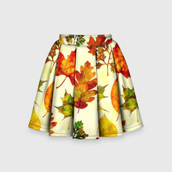 Осень – Детская юбка-солнце 3D с принтом купить