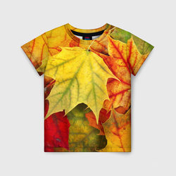 Кленовые листья – Детская футболка 3D с принтом купить со скидкой в -44%