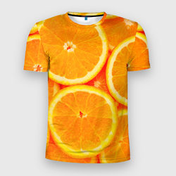 Апельсины – Мужская футболка 3D Slim с принтом купить со скидкой в -11%