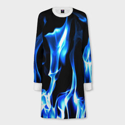 Огонь – Женское платье-свитшот 3D с принтом купить
