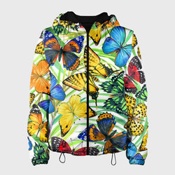 Бабочки 2 – Женская куртка 3D с принтом купить со скидкой в -10%