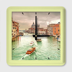 Венеция – Настенные часы квадратные с принтом купить