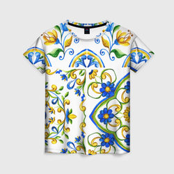 Майолика – Женская футболка 3D с принтом купить со скидкой в -26%
