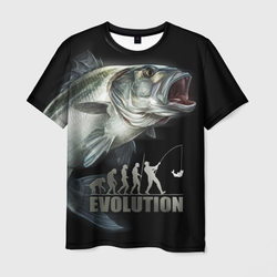 Эволюция - рыбалка – Мужская футболка 3D с принтом купить со скидкой в -26%