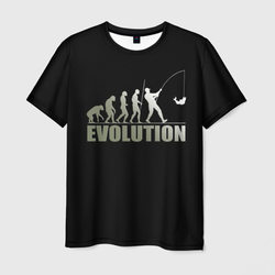 Эволюция рыбака – Мужская футболка 3D с принтом купить со скидкой в -26%