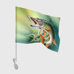 Лучший рыбак – Флаг для автомобиля с принтом купить