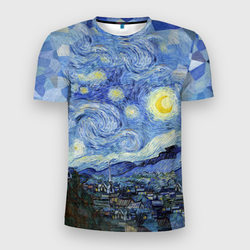 Звездная ночь – Мужская футболка 3D Slim с принтом купить со скидкой в -11%