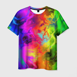 Красочное безумие – Мужская футболка 3D с принтом купить со скидкой в -23%