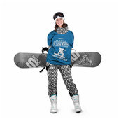 Накидка с принтом Сноубордист или лыжник для любого человека, и мужчины, и женщины, вид спереди №4. Цвет основы: белый