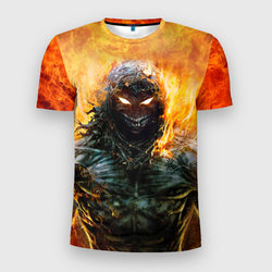 Disturbed 7 – Мужская футболка 3D Slim с принтом купить со скидкой в -9%