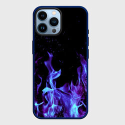 Синий огонь – Чехол для iPhone 14 Pro Max с принтом купить
