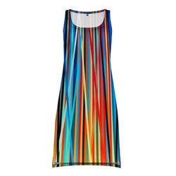 Colored stripes – Платье-майка 3D с принтом купить