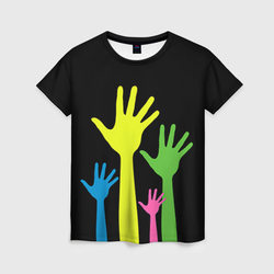 Руки вверх! – Женская футболка 3D с принтом купить со скидкой в -26%