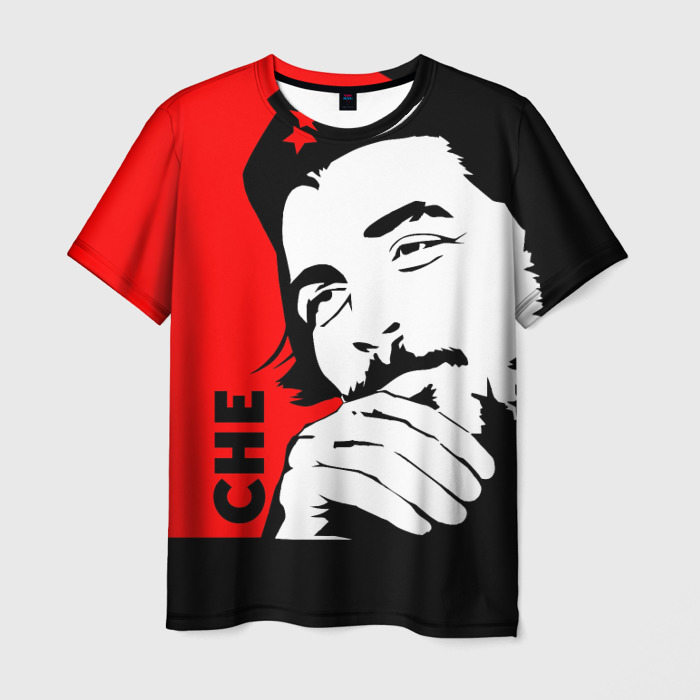 Мужская футболка с принтом Че Гевара, вид спереди №1