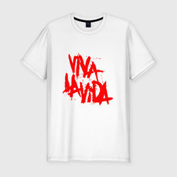 Viva La Vida – Мужская футболка хлопок Slim с принтом купить