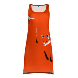 Лисица – Платье-майка 3D с принтом купить