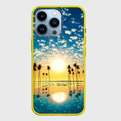 Туристический Рай – Чехол для iPhone 14 Pro с принтом купить