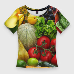 Богатый урожай – Женская футболка 3D Slim с принтом купить