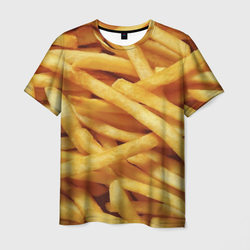 Картошка фри – Мужская футболка 3D с принтом купить со скидкой в -23%