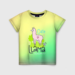 LAMA – Детская футболка 3D с принтом купить со скидкой в -44%