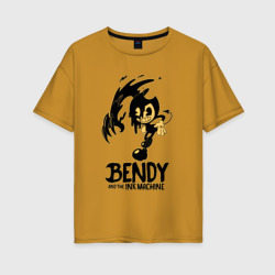 Bendy and the ink machine 21 – Женская футболка хлопок Oversize с принтом купить со скидкой в -16%