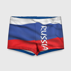 Флаг России – Детские купальные плавки 3D с принтом купить