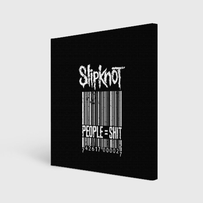 Холст квадратный с принтом Slipknot People, вид спереди №1