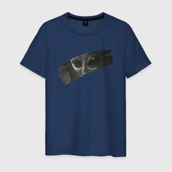 Пришелец сквозь окно – Мужская футболка хлопок с принтом купить со скидкой в -20%